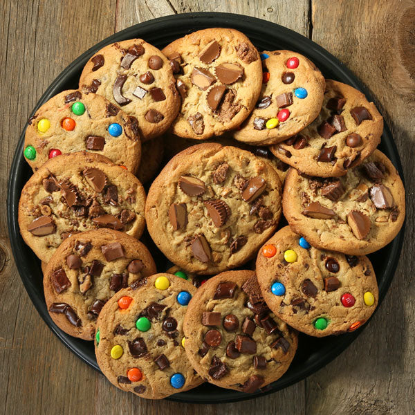 Fresh Baked m&m & Chocolate Chip Cookie Platter